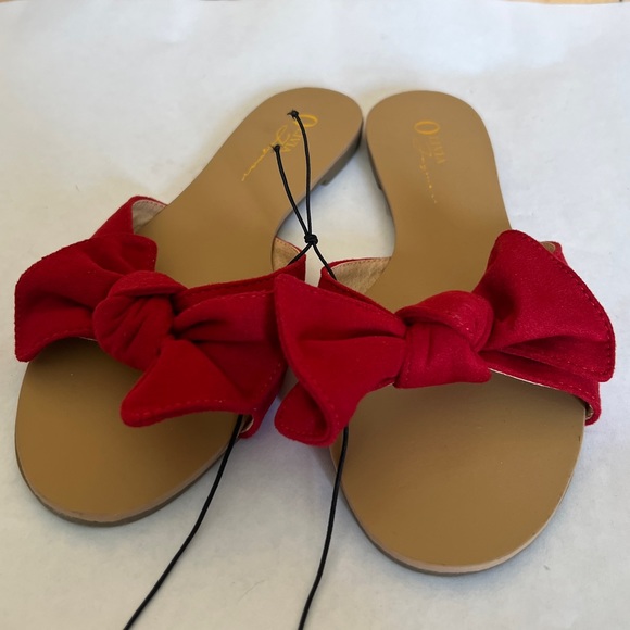 Olivia Ferguson  Lassie  red sandals size 7.5 - Picture 5 of 9